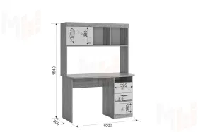 Стол Форсаж дуб сонома/белый