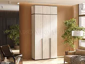 Шкаф Норд 3-х створчатый с антресолью (дуб крафт белый)