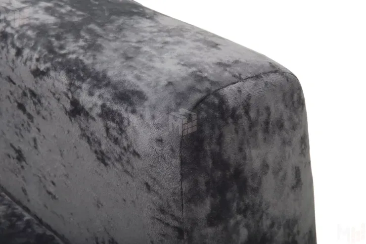 Диван угловой Марго Серый Правый Велюр