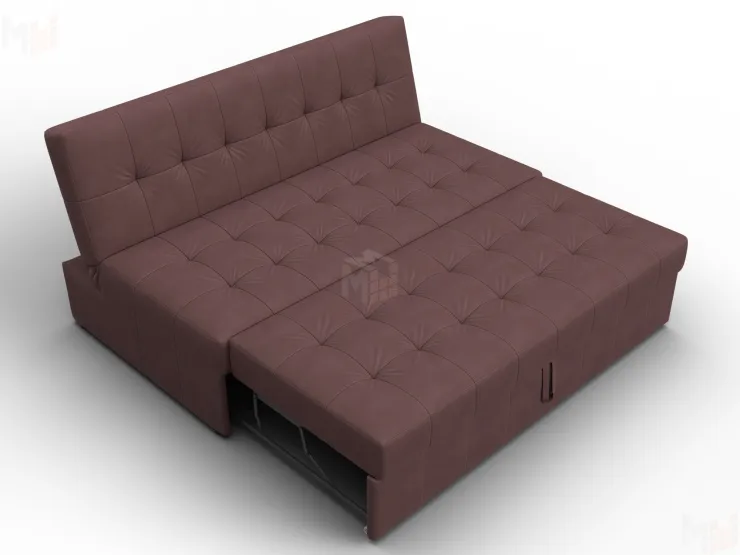 Диван прямой Лига-107 (160) ( JOLY 09 бордовый )