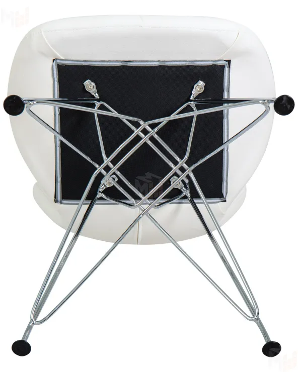 Стул обеденный DOBRIN BUTTERFLY CHROME (ножки хром, цвет белый) Стул обеденный DOBRIN BUTTERFLY CHROME (ножки хром, цвет белый)