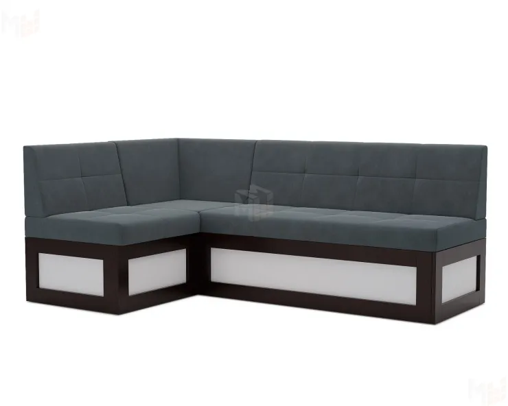 Нотис Левый угол (Велюр серо-синий HB-178 26) 187х82х112 см