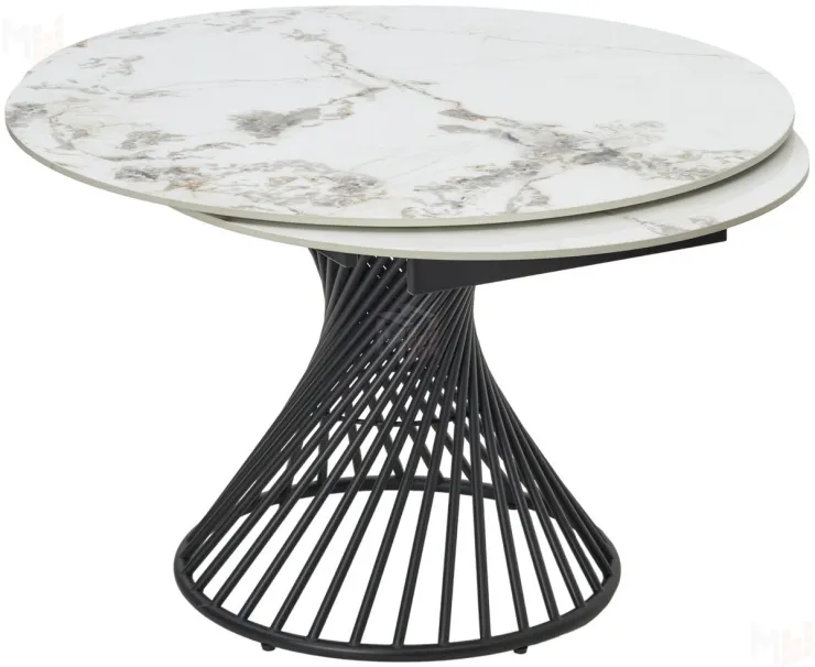 Стол BUENO 120 GLOSS GOLDEN JADE SOLID CERAMIC / BLACK