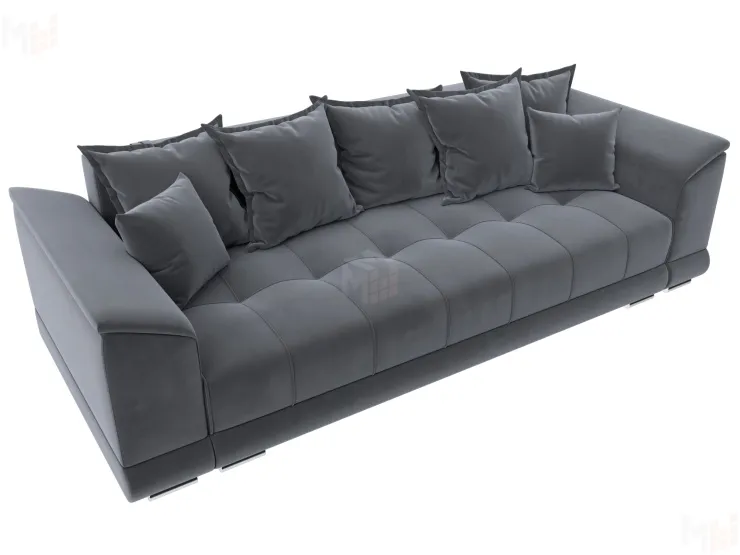 Диван прямой НордСтар НПБ ( SEVEN 17 серый )