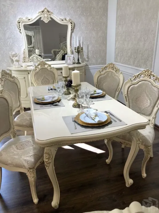 Стол Джоконда крем глянец