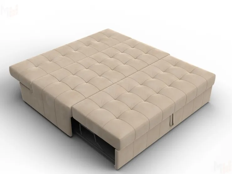 Диван прямой Лига-107 (160) ( SEVEN 729 бежевый )