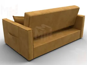 Диван прямой Лига-104 (140) ( BRUT 10 желтый )