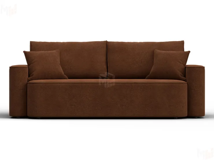 Диван прямой Лига-118 НПБ ( LAIM 14 терракотовый )