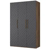 Шкаф трёхстворчатый Копенгаген (дуб самдал/серый графит)