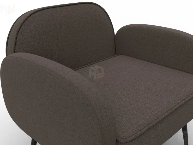 Кресло Лига-086 ( рогожка Амур 05 коричневый )