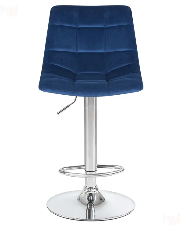 Стул барный DOBRIN TAILOR (синий велюр (MJ9-117))