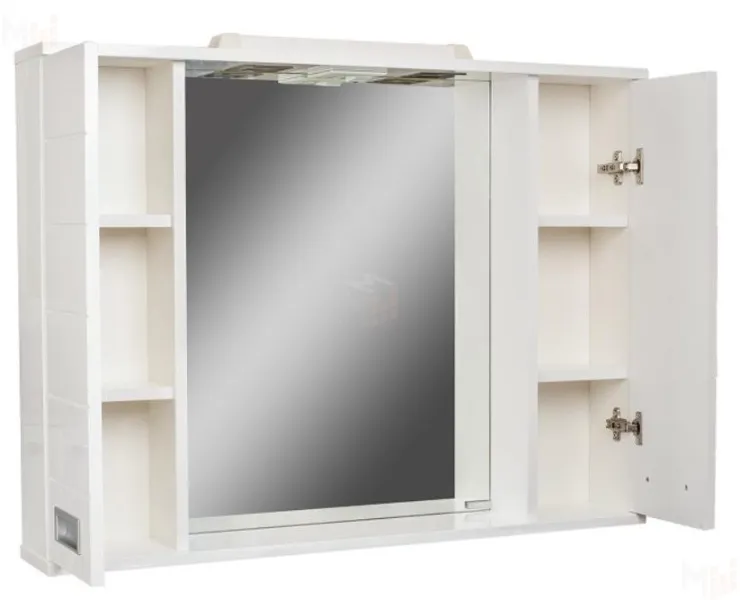 Шкаф-зеркало Cube 90 Эл. Домино 