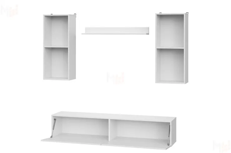 Гостиная МГС 10 Белый текстурный