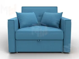 Кресло-кровать Лига-104 (80) ( Амур 10 голубой )