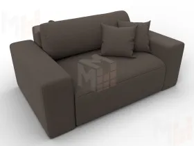 Кресло Лига-036 НПБ ( Амур коричневый )