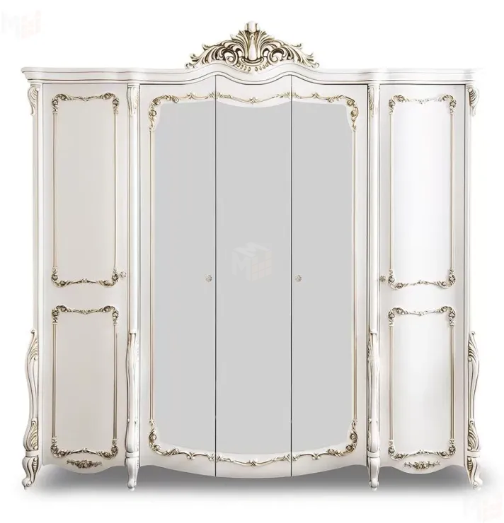 Шкаф Анна Мария 5-дверный белый матовый