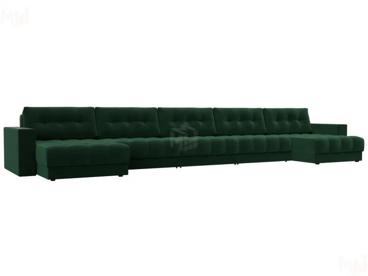 Диван П-образный с декором Лига-049 НПБ Мегалонг