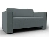 Диван прямой Лига-093 ( Амур 07 серый )