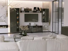 Гостиная Оливия графит, комплект 2