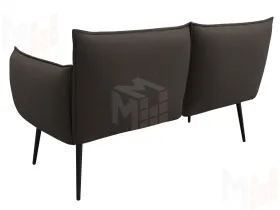 Диван прямой Лига-083 ( рогожка Амур 05 коричневый )