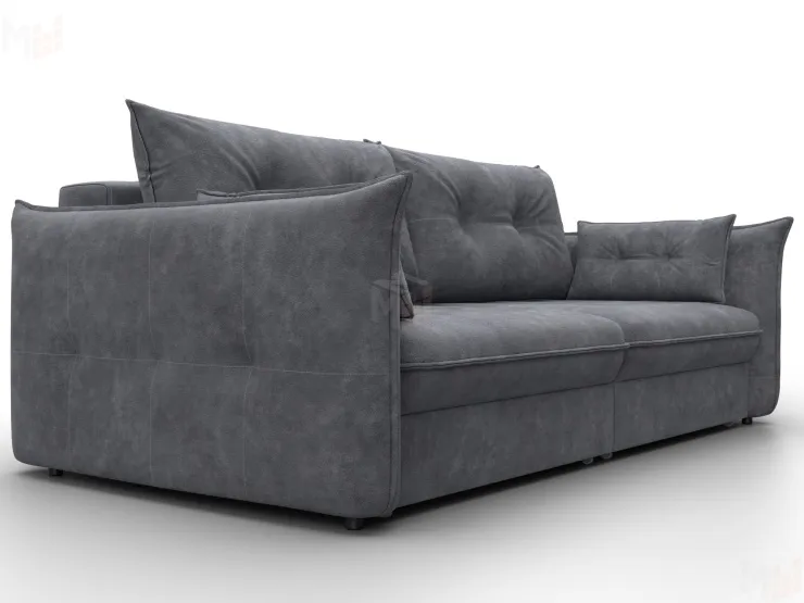 Диван прямой Лига-100 НПБ ( BRUT 16 темно-серый )