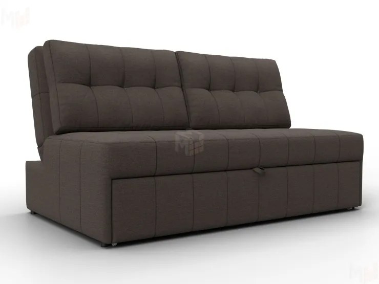 Диван прямой Лига-107 (140) ( Амур 05 коричневый )