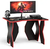 Стол компьютерный СК-6 венге/кромка красная