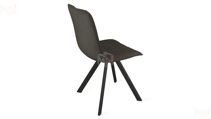 Стул Хьюго К2 Черный муар, Велюр Confetti Stone