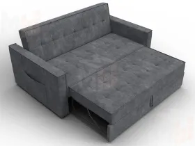 Диван прямой Лига-104 (140) ( BRUT 16 темно-серый )