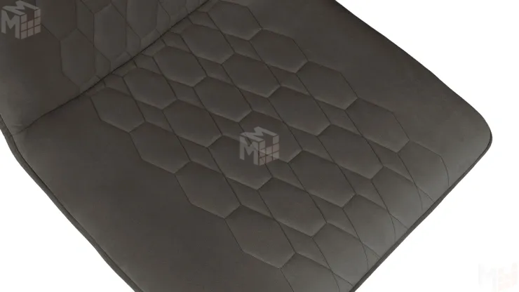 Стул Хьюго К2 Черный муар, Велюр Confetti Stone