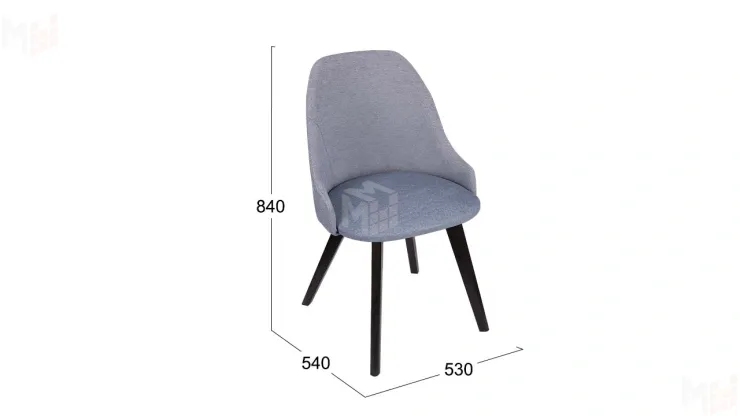 Стул Толедо тип 1 Черное дерево / тк.№207 /тк. №223