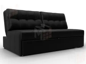 Диван прямой Лига-107 (160) ( GRIFON 18 черный )