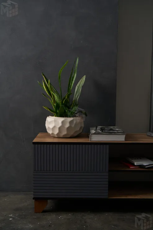 Тумба под ТВ Копенгаген с нишей (венге/серый графит)