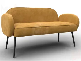 Диван прямой Лига-086 ( BRUT 10 желтый )