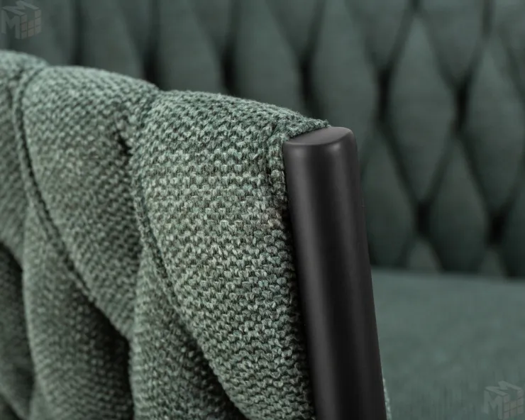 Стул барный DOBRIN LEON (зеленая ткань (LAR 275-23))