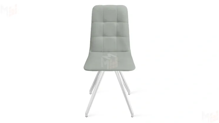 Стул Аспен К4 Белый матовый, Велюр Confetti Silver