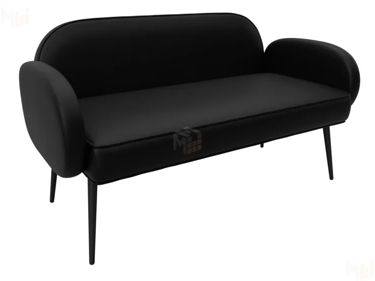 Диван прямой Лига-086 ( GRIFON 18 черный )