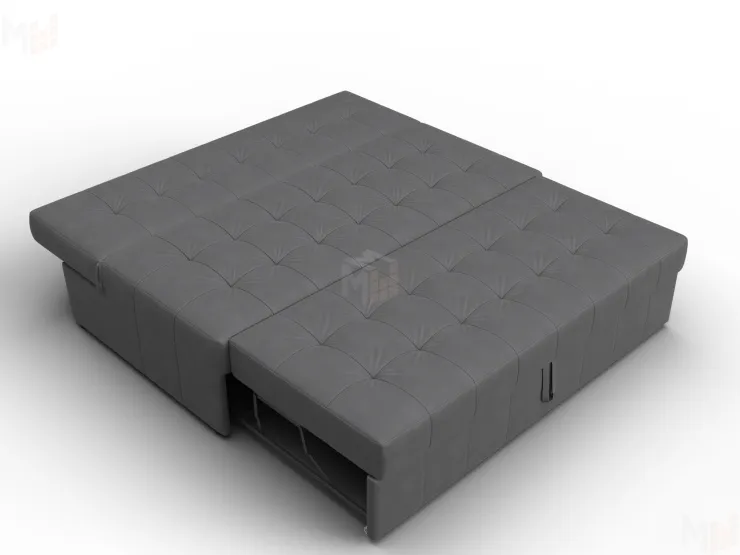 Диван прямой Лига-107 (160) ( JOLY 13 серый )