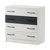 Комод К-800 Беатрис Крафт белый-Антрацит