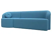 Диван прямой Лига-027 угол левый ( Амур голубой )