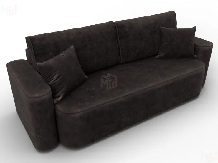 Диван прямой Лига-118 НПБ ( BRUT 17 коричневый )