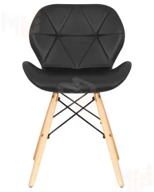 Стул обеденный DOBRIN BUTTERFLY (ножки светлый бук, цвет сиденья чёрный)