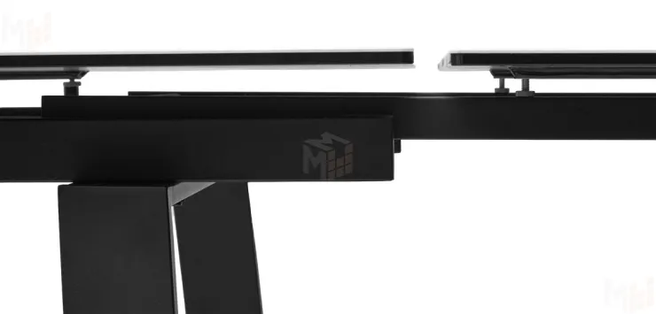 Стол VASTO 180 MARBLES KL-99 Белый мрамор матовый / черный каркас