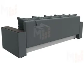 Диван прямой Дубай Лайт полки слева ( Серый )