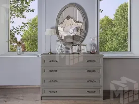 Зеркало Мишель Лайт серый камень