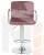 Стул барный DOBRIN KRUGER ARM (пудрово-розовый велюр (MJ9-32))