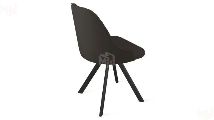 Стул Гранд К2 Черный муар, Велюр Confetti Stone