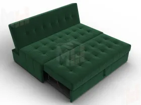 Диван прямой Лига-107 (160) ( SEVEN 626 зеленый )