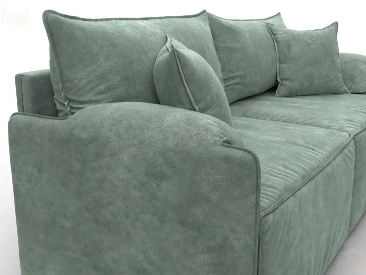 Диван прямой модульный Лига-106 ( BRUT 08 зеленый )