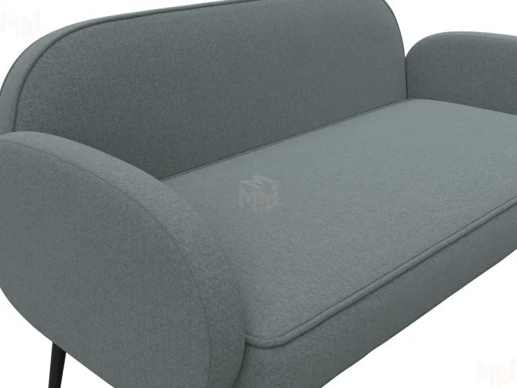 Диван прямой Лига-086 ( Амур 07 серый )